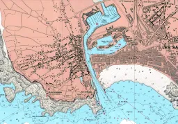 Extrait de la carte papier SHOM 6551
