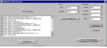 Interface du logiciel Bathy Data Recorder
