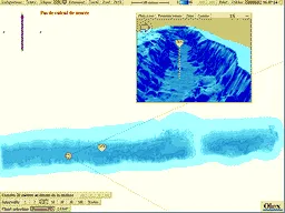 Retenue d’eau du Nord en vue 2D et 3D, résolution 1 m