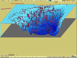 Retenue d’eau du Nord en vue 3D