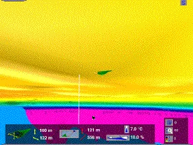 Fond sous-marin vu par-dessous
