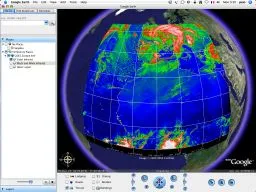 MTSAT and GOES satellite pictures in Google Earth