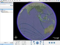 World magnetic declination in Google Earth