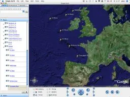 Stormsurf surf buoys forecasts in Google Earth