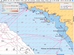 GPSNavX avec affichage de prévisions météo GRIB