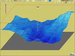 MNT de la NOAA en Alaska affiché en 3D dans Olex