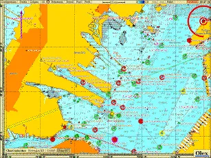 Carte ENC S-57 de la NOAA du port de New York dans Olex