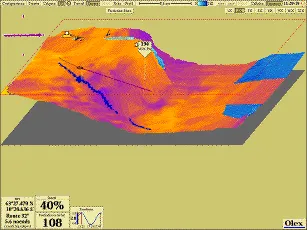 Dureté du fond en couleurs sur la vue 3D