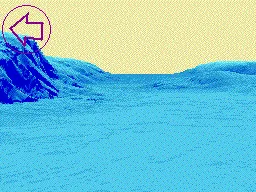 Survol du relief sous-marin par la caméra virtuelle