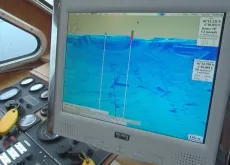 Image du reportage de la Télévision suisse romande sur la bathymétrie du lac Léman