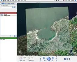 Ortholittorale 2000 coastal orthophoto in Google Earth