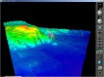 Image de sonar latéral WASSP en vue 3D
