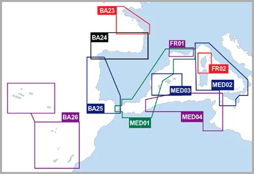 Couverture Maptech : Western Mediterranean and approaches