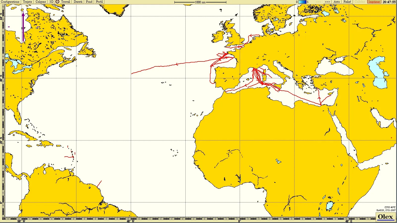 Carte des câbles SIGcables mis à jour en 2019