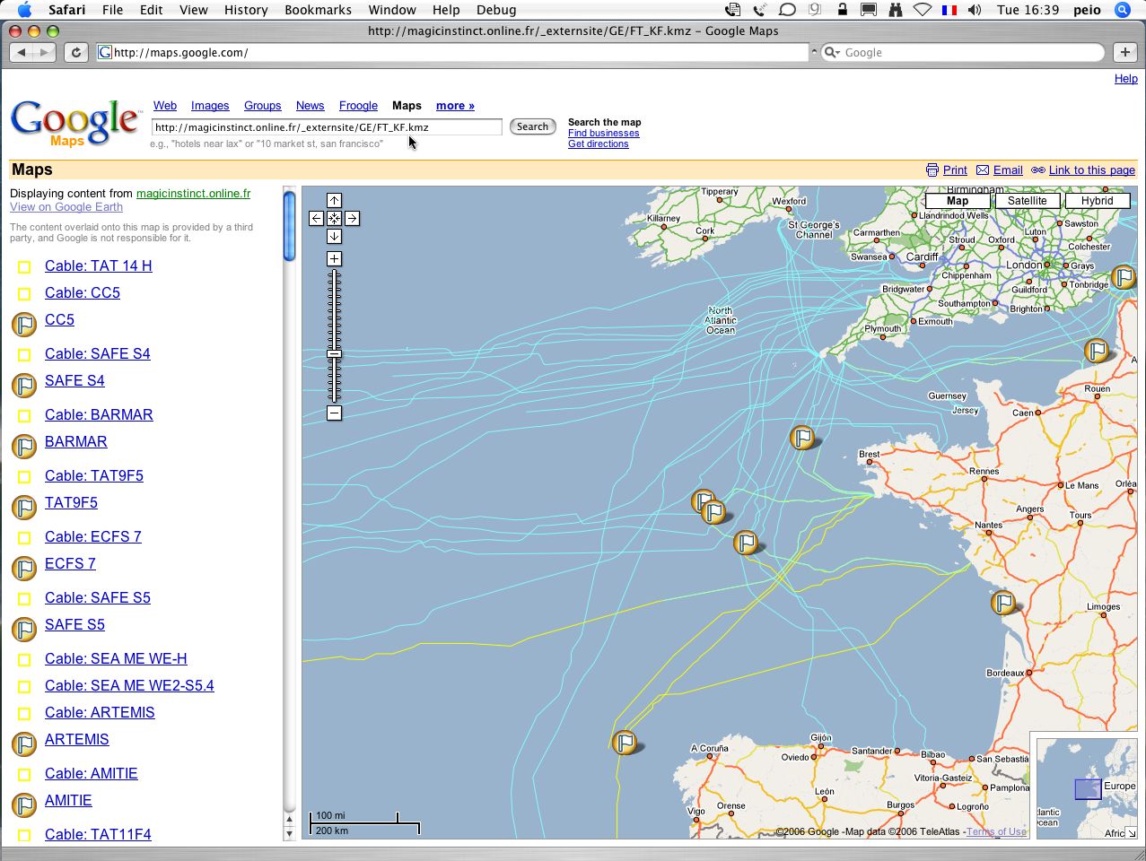 Google Earth Depth Charts